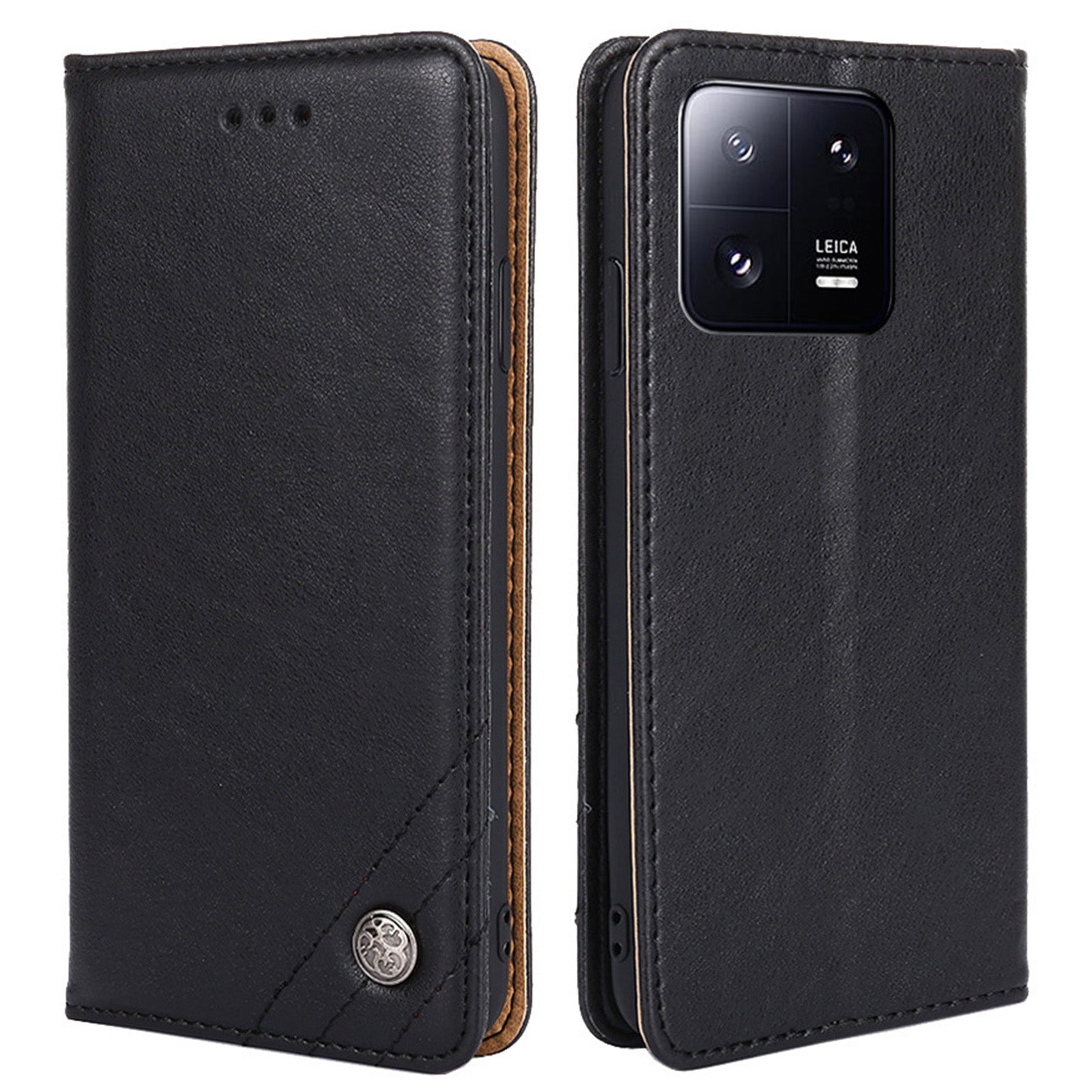 Triangle Stitching Line PU Leather Case for Xiaomi 13 Pro 5G Supporting Hands-free Stand Wallet Cell Phone Cover Triangle Stitching Line PU Leather Case for Xiaomi 13 Pro 5G Supporting Hands-free Stand Wallet Cell Phone Cover